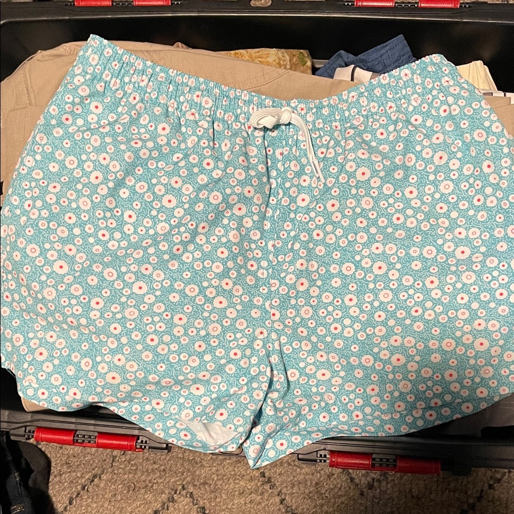 Men’s Large Weekend Only  Shorts - Blue and White. Liner is cut out